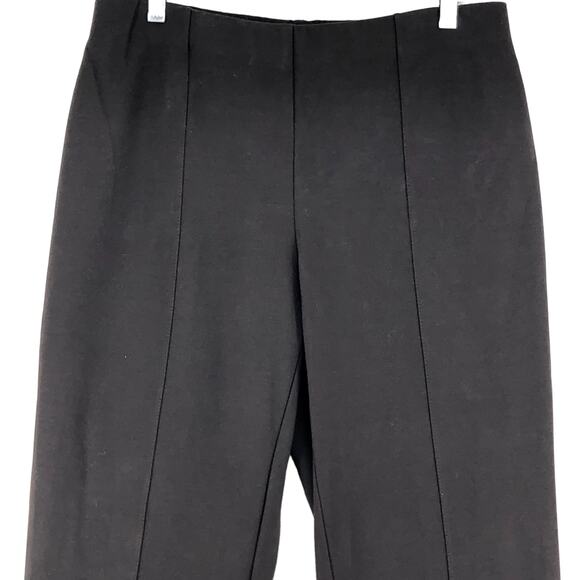 J Jill Womens Size M Pants Ponte Knit Slim Leg Seamed Tapered Stretch Brown - Picture 2 of 13